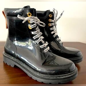 See by Chloe - Black Florrie Rainboots Size 40 / US 10